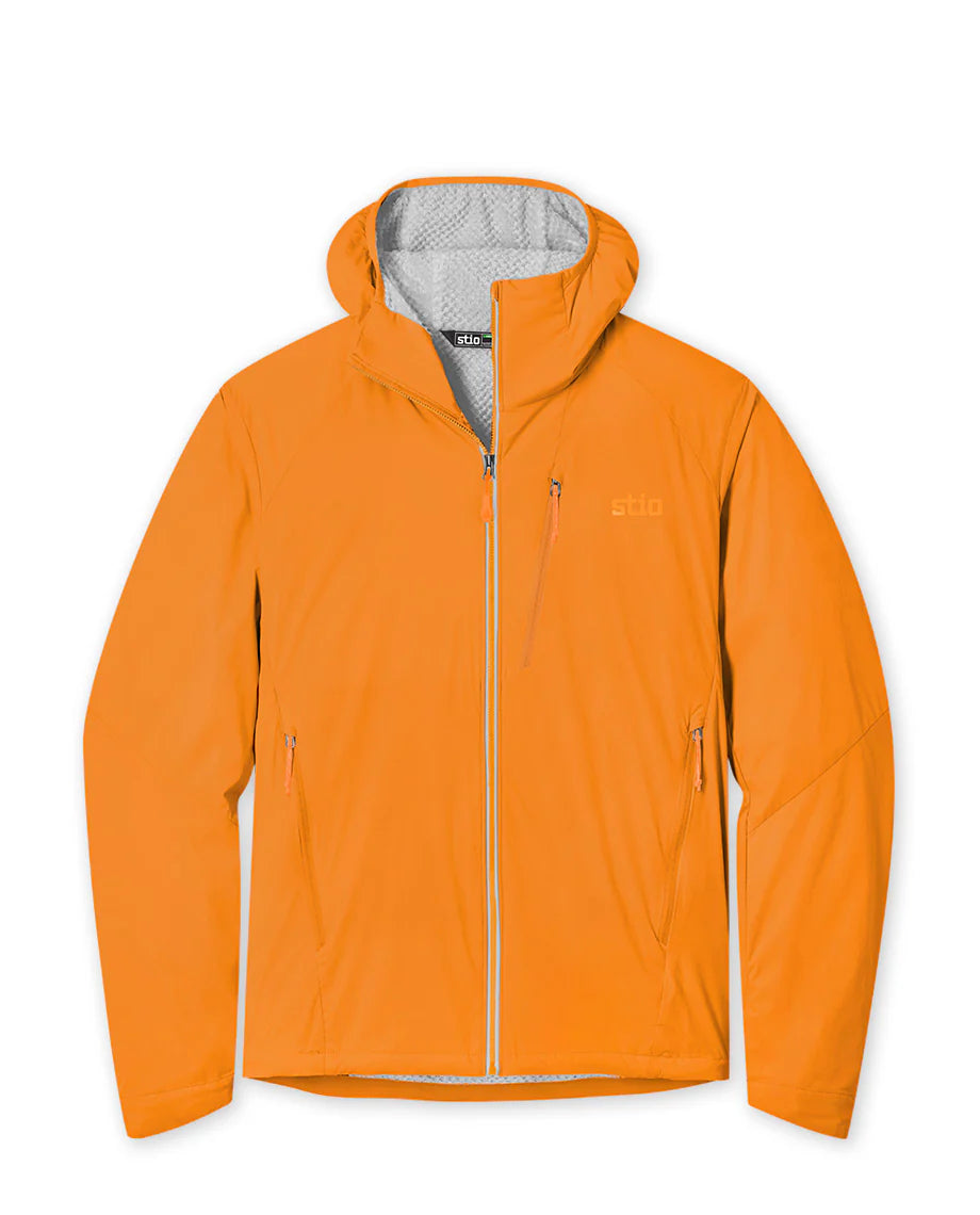 Stio Dawner Hooded Jacket - Mens Bonfire