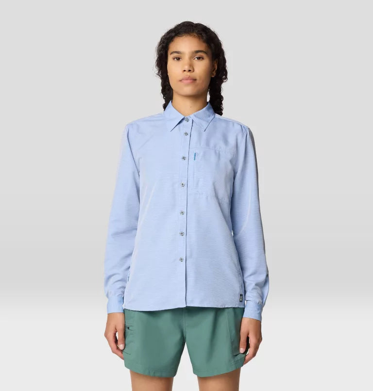 Mountain Hardwear Canyon Long Sleeve Shirt - Womens DeepLake / XS