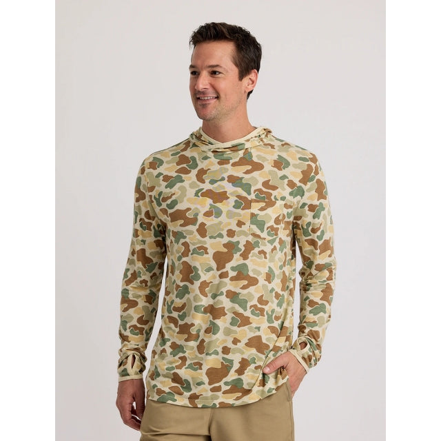 Free Fly Bamboo Lightweight Hoodie - Mens Vintage Camo / XXL
