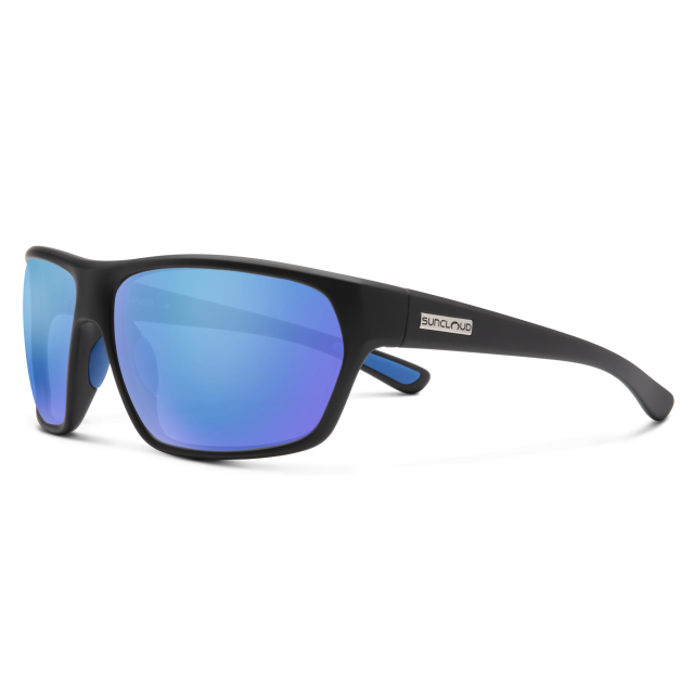 Suncloud Boone Matte Black | Polarized Blue Mirror