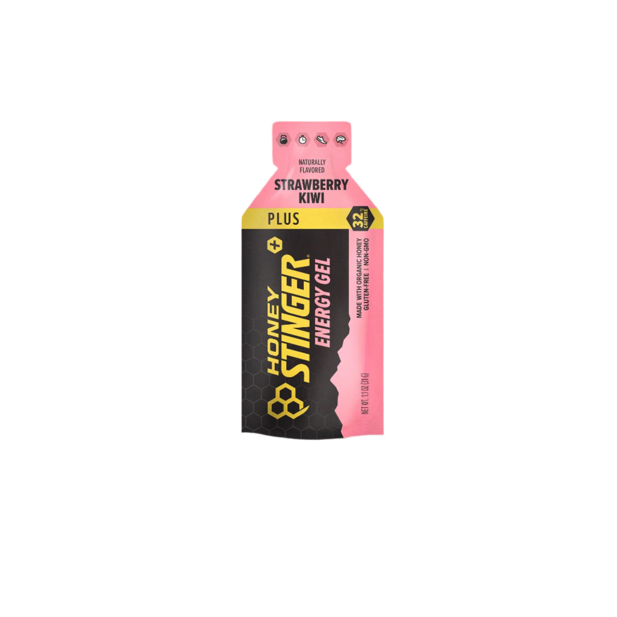 Honey Stinger Caffeinated Energy Gel Strawberry Kiwi