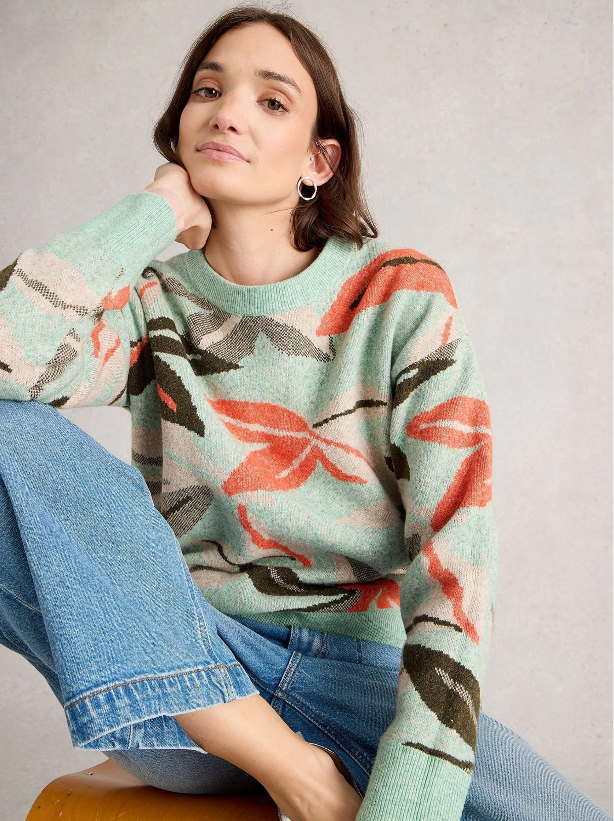 White Stuff Petal Jumper