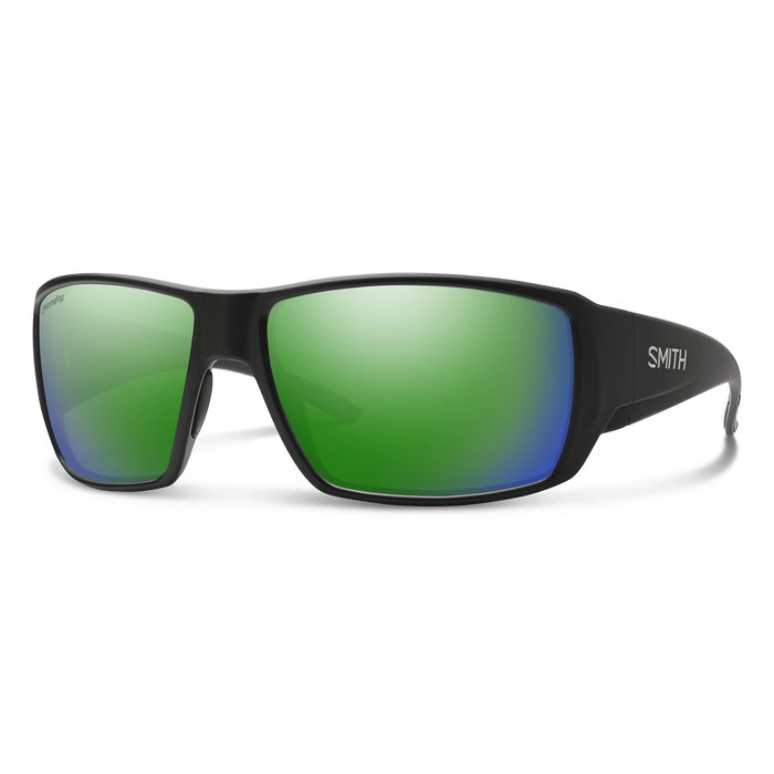 Smith Guides Choice Matte Black | Chromapop Glass Polarized Green Mirror