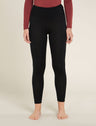 Icebreaker Tech Hi Rise Legging - 260 - Womens Black / L