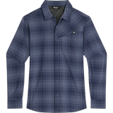 Outdoor Research Astroman Long Sleeve Sun Shirt - Mens Olympic Plaid / XXXL