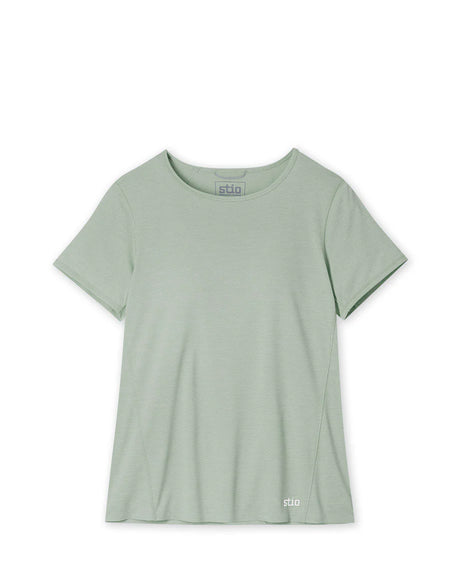 Stio Lucent Tee Short Sleeve - Womens Sage Flats Heather