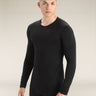 Icebreaker Merino 200 Oasis Long Sleeve Crewe - Mens Black / XS