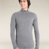 Icebreaker Merino 200 Oasis Long Sleeve Half Zip - Mens Gritstone Heather / S
