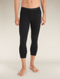 Icebreaker Merino 200 Oasis 3/4 Leggings - Mens Black / XS
