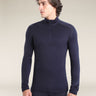 Icebreaker Merino 260 Tech Long Sleeve Half Zip - Mens Midnight / M