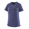 Cap Cool Merino Blend Graphic Shirt - Women's Strata Stripe: Solstice Purple / L