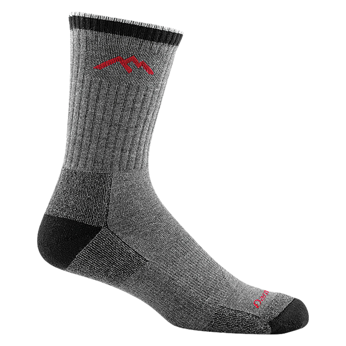 Darn Tough Hiker Coolmax Micro Crew Midweight With Cushion - Mens Grey / M