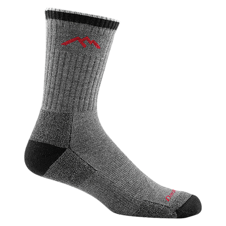 Darn Tough Hiker Coolmax Micro Crew Midweight With Cushion - Mens Grey / M