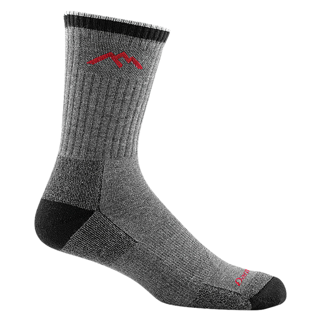 Darn Tough Hiker Coolmax Micro Crew Midweight With Cushion - Mens Grey / M