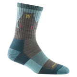 Darn Tough Bear Town Micro Crew Lightweight With Cushion - Womens Aqua / S
