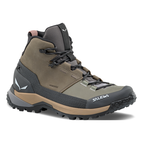 Salewa Puez Leather Mid PTX - Womens Bungee Cord/Onyx