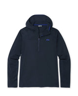 Stio Trax Power Grid Half Zip Hoodie - Mens Mountain Shadow