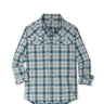 Stio Eddy Shirt Long Sleeve - Mens Sage Flats Plaid