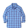 Stio Eddy Shirt Long Sleeve - Mens Larkspur Blue Plaid