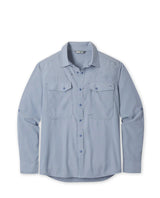 Stio Eddy Drift Shirt Long Sleeve - Mens Slate Blue Heather