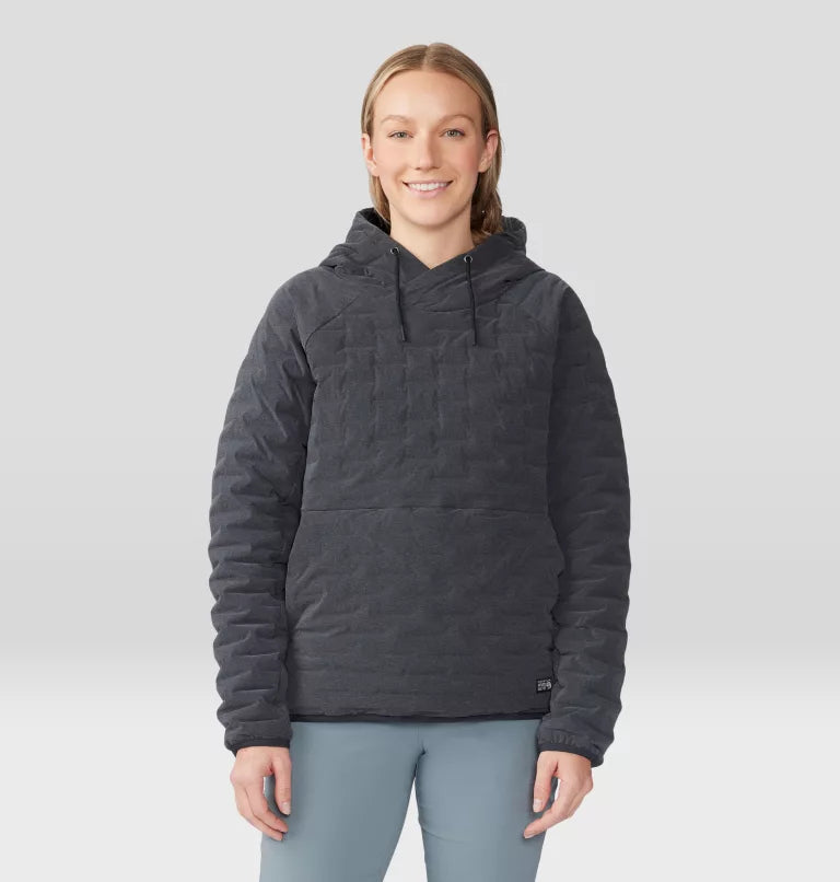 Mountain Hardwear Stretchdown Light Pullover - Womens Black / S
