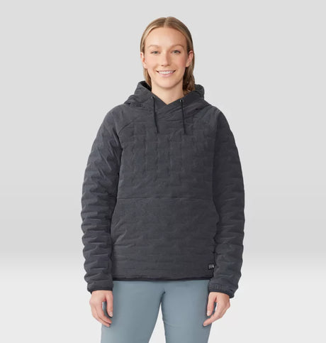 Mountain Hardwear Stretchdown Light Pullover - Womens Black / S