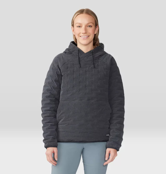 Mountain Hardwear Stretchdown Light Pullover - Womens Black / S