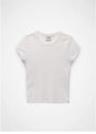 Prana Lotus Short Sleeve Tee - Womens Soft White