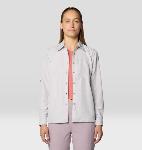 Mountain Hardwear Canyon Long Sleeve Shirt - Womens Light Dunes / XS