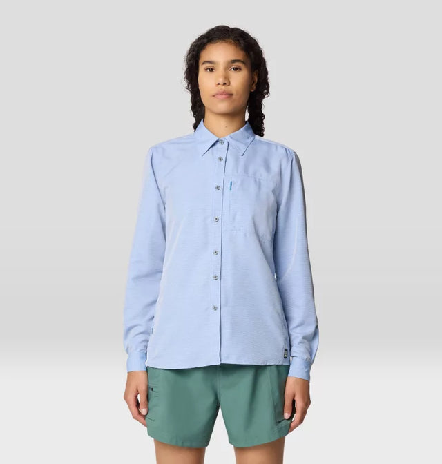 Mountain Hardwear Canyon Long Sleeve Shirt - Womens DeepLake / XS
