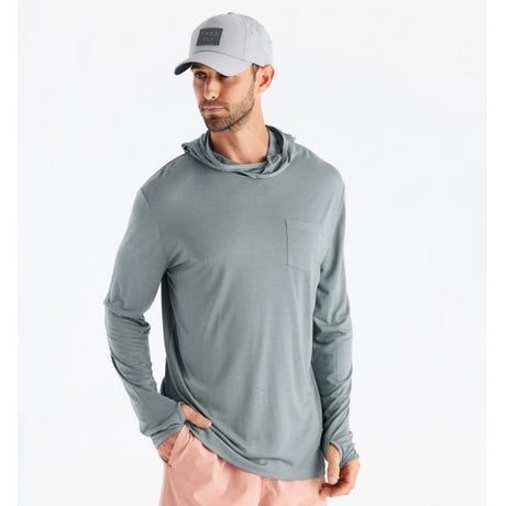 Free Fly Bamboo Lightweight Hoodie - Mens Slate / 3XL