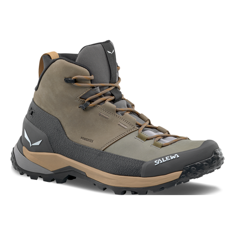 Salewa Puez Leather Mid PTX - Mens Bungee Cord/Onyx