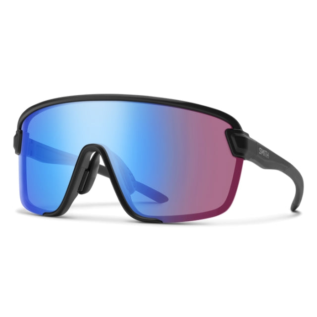 Smith Bobcat Matte Black | ChromaPop Low Light Rose Blue Mirror
