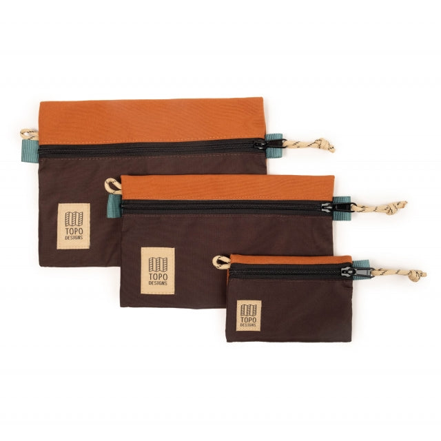 Topo Designs Accessory Bag Bundle Clay/Chocolate