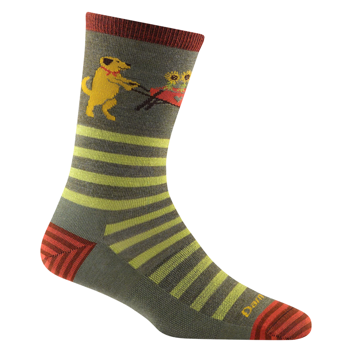 Darn Tough Animal Haus Crew Lightweight - Womens Herb / M