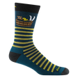 Darn Tough Wild Life Crew Lightweight With Cushion - Mens Dark Teal / M