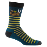 Darn Tough Wild Life Crew Lightweight With Cushion - Mens Dark Teal / M