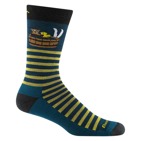 Darn Tough Wild Life Crew Lightweight With Cushion - Mens Dark Teal / M
