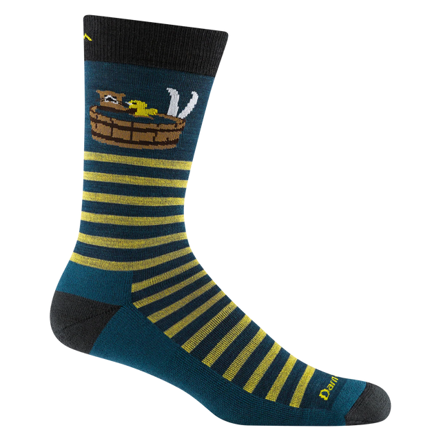 Darn Tough Wild Life Crew Lightweight With Cushion - Mens Dark Teal / M