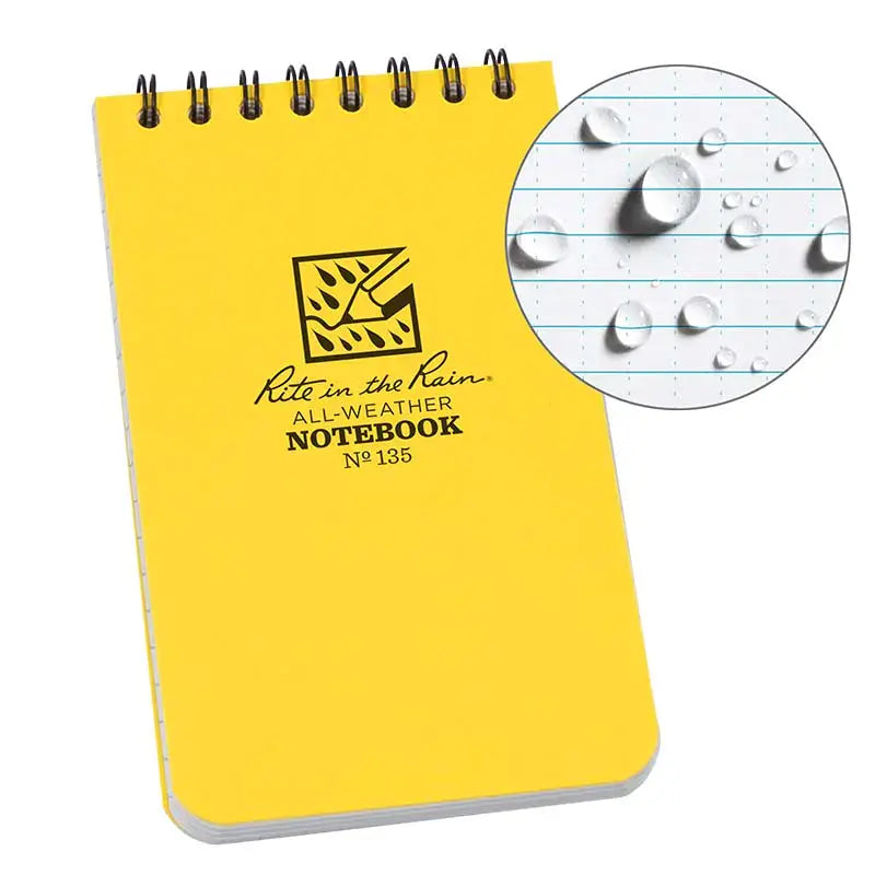 Rite in Rain Rir-Top Spiral 3x5 Yellow