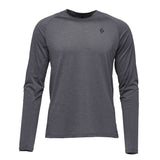 Black Diamond Lightwire Long Sleeve Tech Tee - Mens Steel Grey / XXL