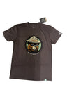 Wild Tribute Smokey Vintage Bear Tee - Neptune Logo Espresso