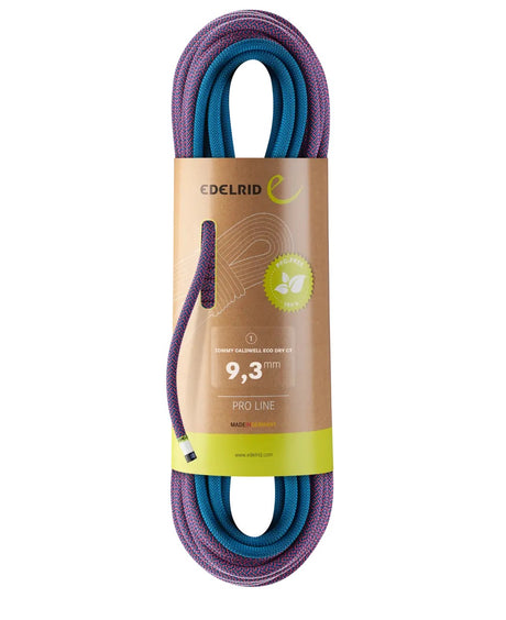 Edelrid 9.3mm Tommy Caldwell Eco Dry ColorTec Pink/Turquoise / 60M