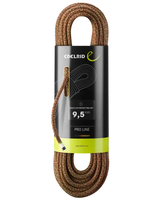 Edelrid 9.5mm Eagle Lite Protect Pro Dry neon pink/neon green / 70M