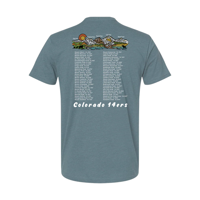Wild Tribute Colorado 14ers Tee-Neptune Logo
