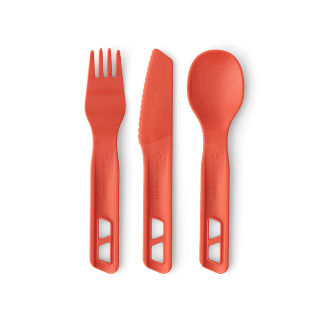 Sea to Summit Passage Cutlery Set - [3 Piece] Spicy Orange