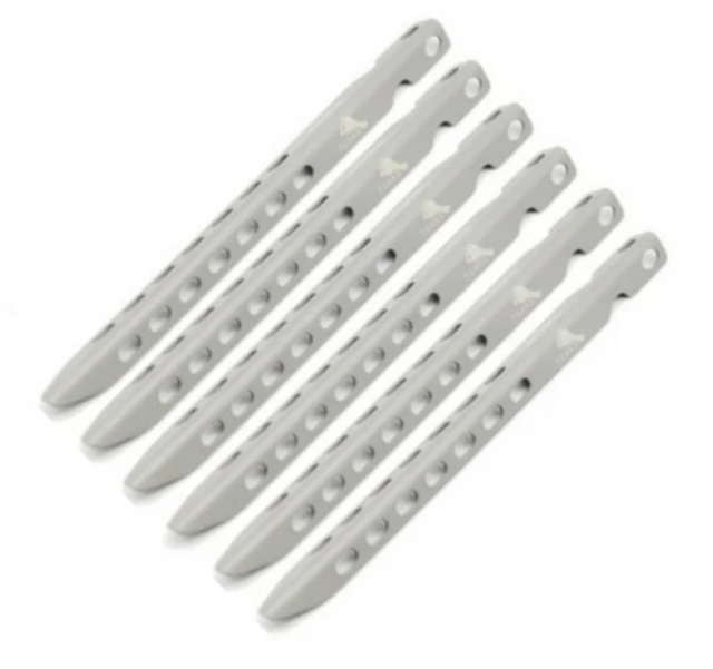TOAKS Outdoors Titanium V-Shaped Peg (Pack of 6)