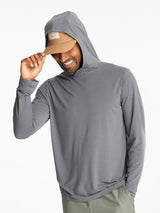 Free Fly Elevate Lightweight Hoodie - Mens Smoke / M