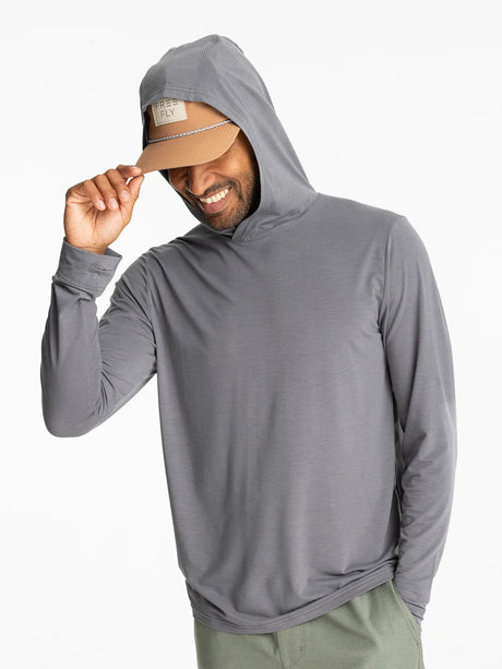 Free Fly Elevate Lightweight Hoodie - Mens Smoke / M