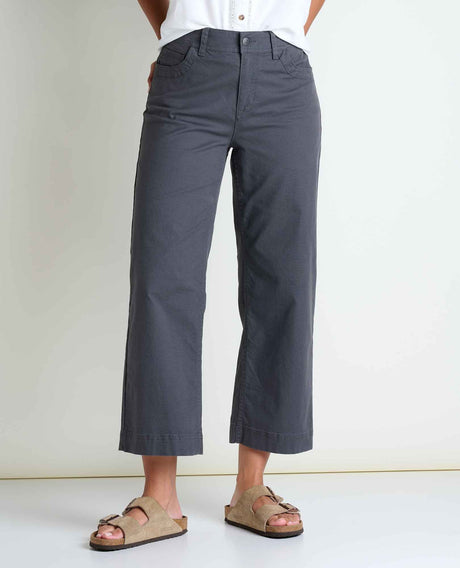 Toad & Co. Earthworks Wide Leg Pant - Womens Soot / 10